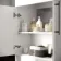 Avon Gloss White Counter Top Vanity 600mm - Black Accents