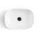Avon Gloss White Vanity Drawer with Marble Top & Curved Counter Top Basin 600mm - Black Accents