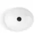 Avon Gloss White Wall Hung Drawer Vanity with Marble Top & Oval Counter Top Basin 600mm - Black Accents