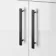 Avon Gloss White Counter Top Vanity with Marble Top 800mm - Black Accents