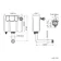 Avon Gloss White Combination Vanity Basin and Aruba Toilet 1300mm - Black Accents