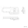 Avon Gloss White Combination Vanity Basin and Aruba Toilet 1100mm - Black Accents - Right Handed