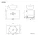 Avon Stone Grey Wall Hung Drawer Vanity with Oval Counter Top Basin 600mm - Black Accents