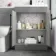 Avon Stone Grey Combination Vanity Basin and Aruba Toilet 1100mm - Black Accents - Right Handed