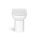 Avon Stone Grey Combination Vanity Basin and Aruba Toilet 1100mm - Black Accents - Right Handed