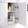 Harper Gloss White Combination Vanity Basin with Marble Top & Atlanta Toilet 1500mm - Black Accents