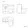 Avon Gloss White Combination Vanity Basin and Boston Toilet 1000mm - Black Accents