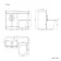 Avon Stone Grey Combination Vanity Basin and Boston Toilet 1000mm - Black Accents