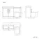 Avon Stone Grey Combination Vanity Basin and Boston Toilet 1300mm - Black Accents