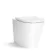 Avon Stone Grey Combination Vanity Basin and Boston Toilet 1100mm - Black Accents - Right Handed