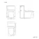 Elba Graphite Grey Slimline Back To Wall Unit and Boston Toilet - Black Accents