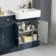 Monaco Inky Blue Combination Vanity Basin with Marble Top 1500mm (Excludes Pan & Cistern)