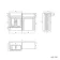 Monaco Inky Blue Basin Vanity and Back To Wall Unit 1200mm (Excludes Pan & Cistern) - Brushed Brass Accents