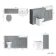 Monaco Dove Grey Combination Vanity Traditional Basin and Hudson Toilet with Wooden Seat 1500mm - Brushed Brass Accents