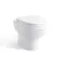 Monaco Chalk White Combination Vanity Basin and Seattle Toilet 1200mm - Brushed Brass Accents