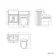 Monaco Chalk White Combination Vanity Traditional Basin and Seattle Toilet 1200mm - Brushed Brass Accents