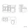 Monaco Chalk White Combination Vanity Traditional Basin and Seattle Toilet 1500mm - Brushed Brass Accents