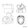 Monaco Graphite Grey Combination Vanity Basin with Marble Top and Seattle Toilet 1500mm - Brushed Brass Accents