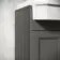 Monaco Graphite Grey Combination Vanity Traditional Basin and Seattle Toilet 1200mm - Brushed Brass Accents