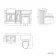 Monaco Graphite Grey Combination Vanity Traditional Basin and Seattle Toilet 1500mm - Brushed Brass Accents