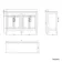 Bermuda Chalk White Cabinet with Marble Top 1200mm Excludes Counter Top Basin - Brass Knurled Handles