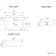 Monaco Dove Grey Combination Vanity Traditional Basin with Marble Top & Atlanta Toilet 1200mm - Brass Knurled Handles