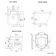 Harper Gloss White Combination Vanity Basin and Boston Toilet 1200mm - Brushed Brass Accents - Right Handed