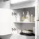 Harper Gloss White Combination Vanity Basin and Tucson Toilet 1500mm - Brushed Brass Accents