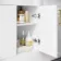Harper Gloss White Combination Vanity Basin and Tucson Toilet 1500mm - Brushed Brass Accents