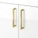 Harper Gloss White Combination Vanity Basin and Tucson Toilet 1500mm - Brushed Brass Accents