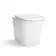 Harper Gloss White Combination Vanity Basin with Marble Top & Tucson Toilet 1200mm - Brushed Brass Accents