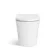 Harper Navy Blue Combination Vanity Basin and Tucson Toilet 1500mm - Brushed Brass Accents