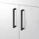 Mersey Gloss White Combination Vanity Basin and Houston Toilet 1000mm - Black Accents