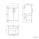 Mersey Gloss White Combination Vanity Basin and Houston Toilet 1000mm - Black Accents