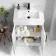 Mersey Gloss White Combination Vanity Basin and Miami Toilet 1100mm - Black Accents