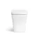 Mersey Gloss White Combination Vanity Basin and Houston Toilet 1100mm - Black Accents