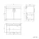 Mersey Gloss White Combination Vanity Basin and Miami Toilet 1300mm - Black Accents