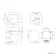 Mersey Gloss White Combination Vanity Basin and Miami Toilet 1300mm - Black Accents