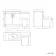 Mersey Gloss White Combination Vanity Basin and Houston Toilet 1300mm - Black Accents