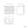 Crete Fluted Linen White Wall Hung Drawer Vanity with Marble Top & Cody Basin 600mm