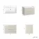 Crete Fluted Linen White Wall Hung Basin Drawer Vanity 800mm