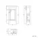 Bermuda Cashmere Pink Cloakroom Basin Vanity 400mm - Brushed Brass Accents