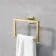 Isla Brushed Brass Toilet Roll Holder & Towel Ring