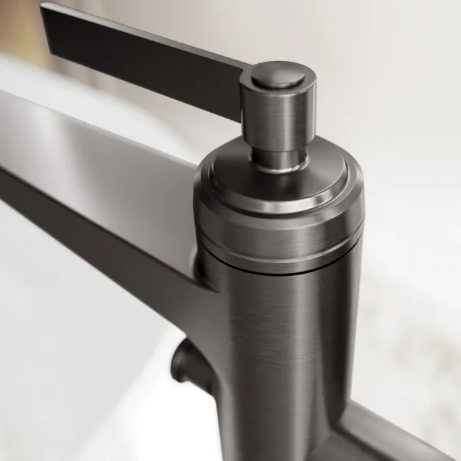 Corrib Brushed Gunmetal Freestanding Bath Shower Mixer Tap