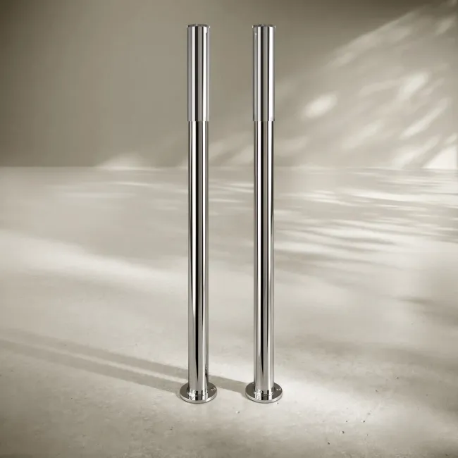Traditional Chrome Freestanding Bath Standpipes