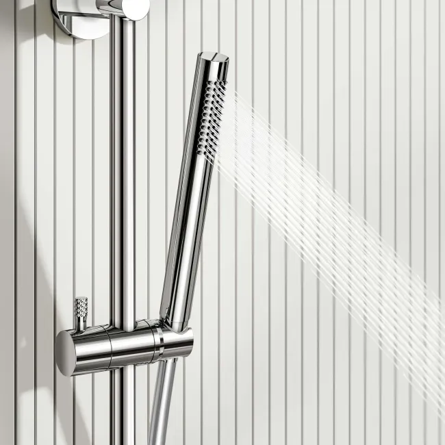 Suir Chrome Shower and Sliding Riser Set