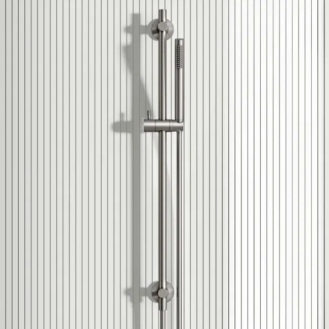 Suir Brushed Nickel Shower and Sliding Riser Set
