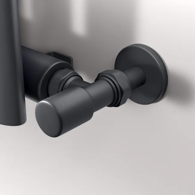 Marbella Anthracite Single Oval Panel Radiator 1800x480mm