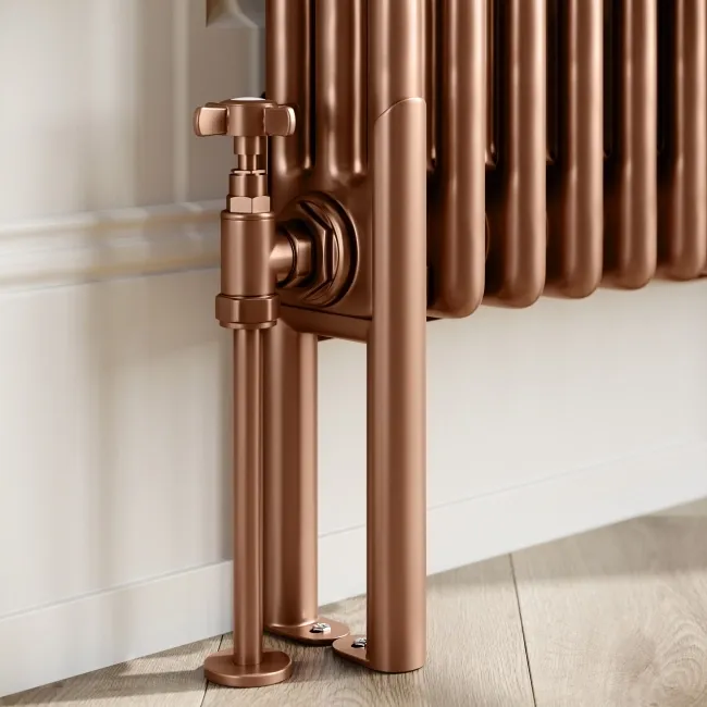 Athens Antique Copper Triple Column Vertical Traditional Radiator 1800x380mm