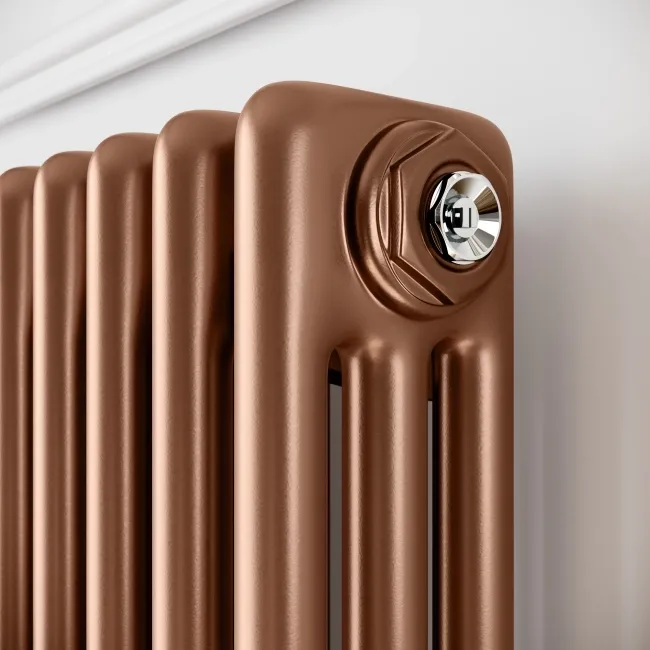Athens Antique Copper Triple Column Vertical Traditional Radiator 1800x560mm